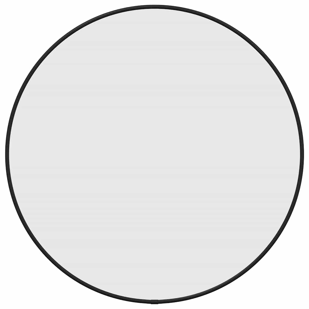 Specchio da Parete Nero ÃƒËœ 50 cm Rotondo