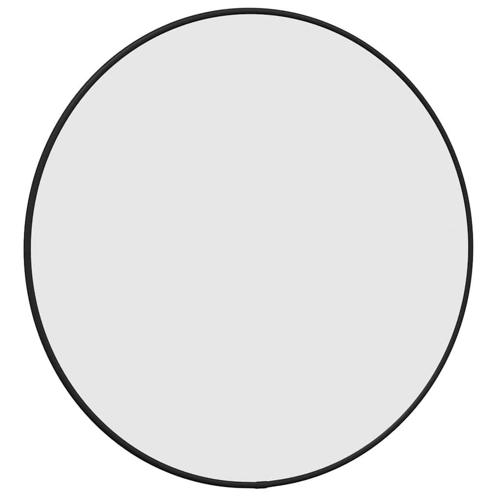 Specchio da Parete Nero ÃƒËœ 50 cm Rotondo