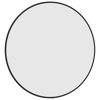 Specchio da Parete Nero ÃƒËœ 50 cm Rotondo