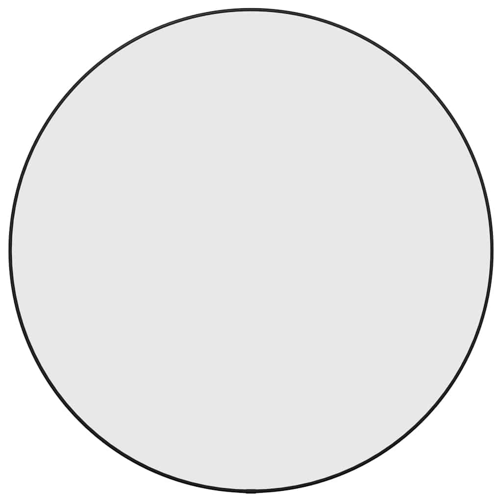 Specchio da Parete Nero Ã˜ 60 cm Rotondo