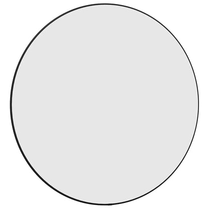 Specchio da Parete Nero Ã˜ 60 cm Rotondo