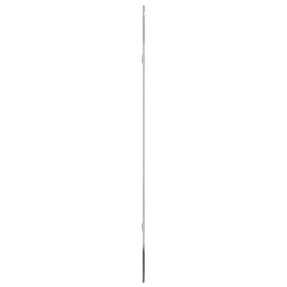 Specchio da Parete Argento 100x45 cm Ovale