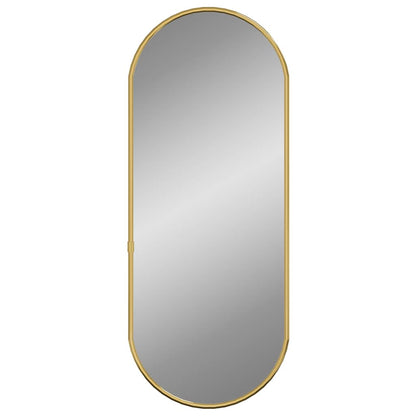 Specchio da Parete Dorato 60x25 cm Ovale