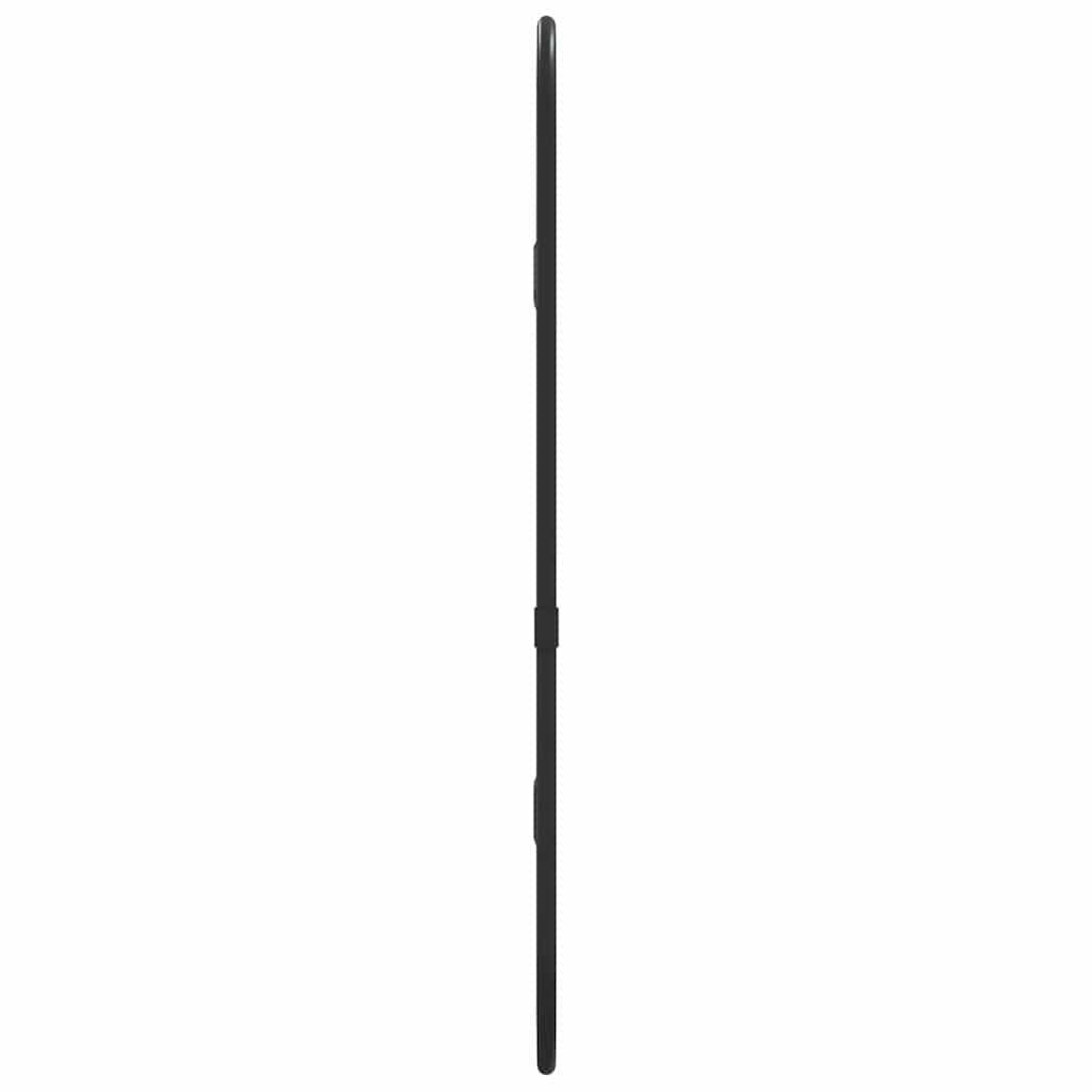 Specchio da Parete Nero 40x15 cm Ovale