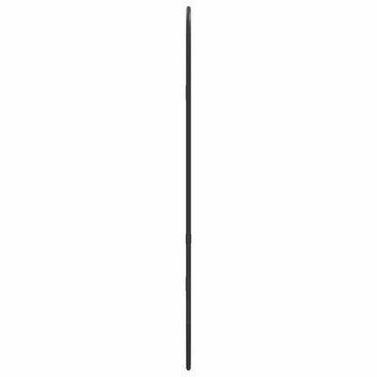 Specchio da Parete Nero 60x25 cm Ovale