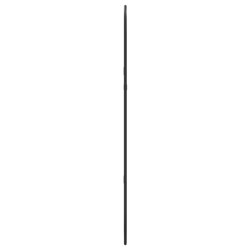 Specchio da Parete Nero 70x30 cm Ovale