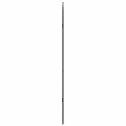 Specchio da Parete Nero 100x45 cm Ovale