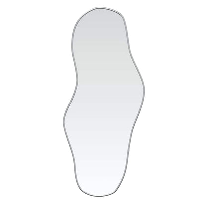 Specchio da Parete Argento 100x45 cm