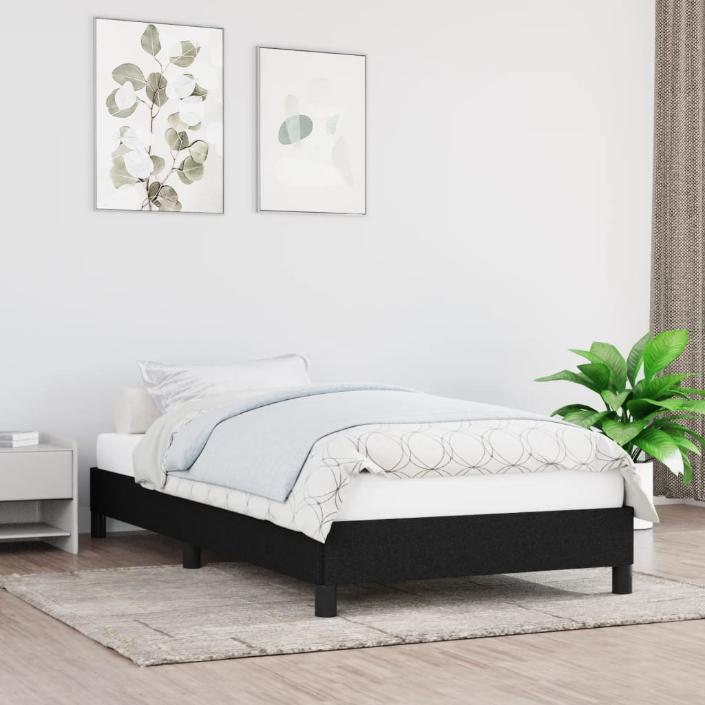 Giroletto senza Materasso Nero 80x200 cm Tessuto