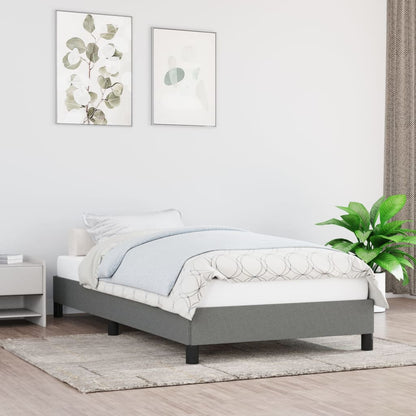 Giroletto senza Materasso Grigio Scuro 90x190 cm Tessuto