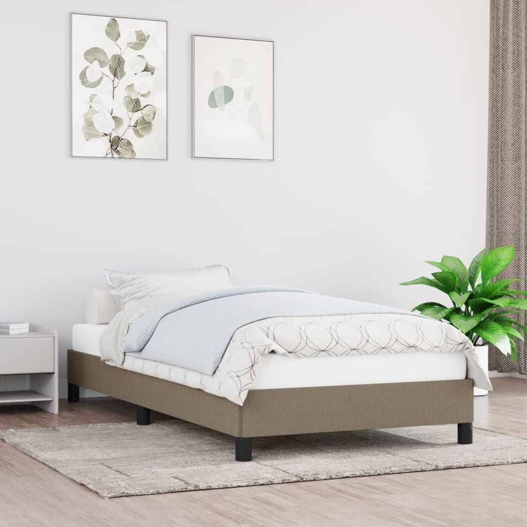 Giroletto senza Materasso Tortora 90x190 cm Tessuto