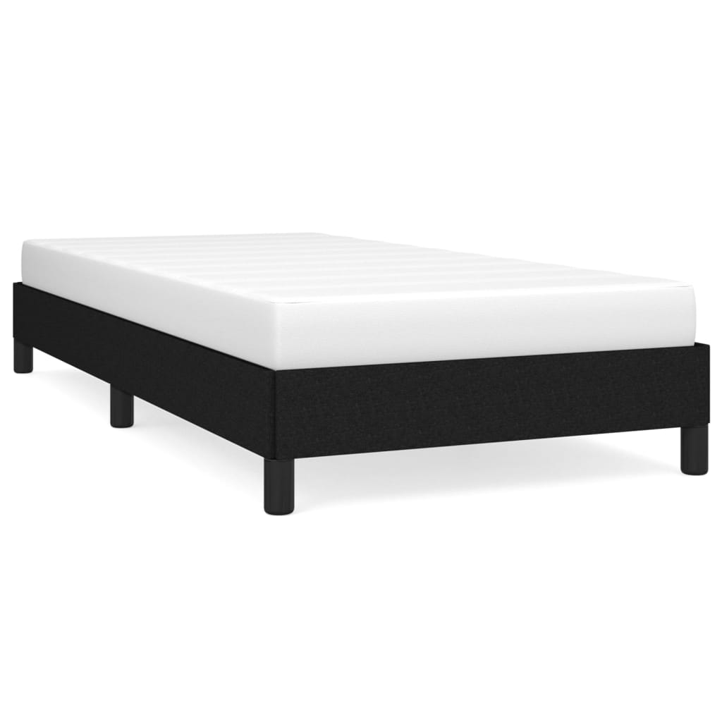 Giroletto senza Materasso Nero 90x200 cm in Tessuto