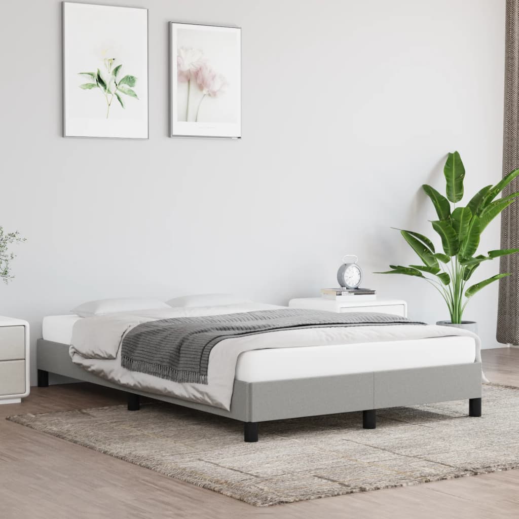 Giroletto senza Materasso Grigio Chiaro 120x200 cm Tessuto