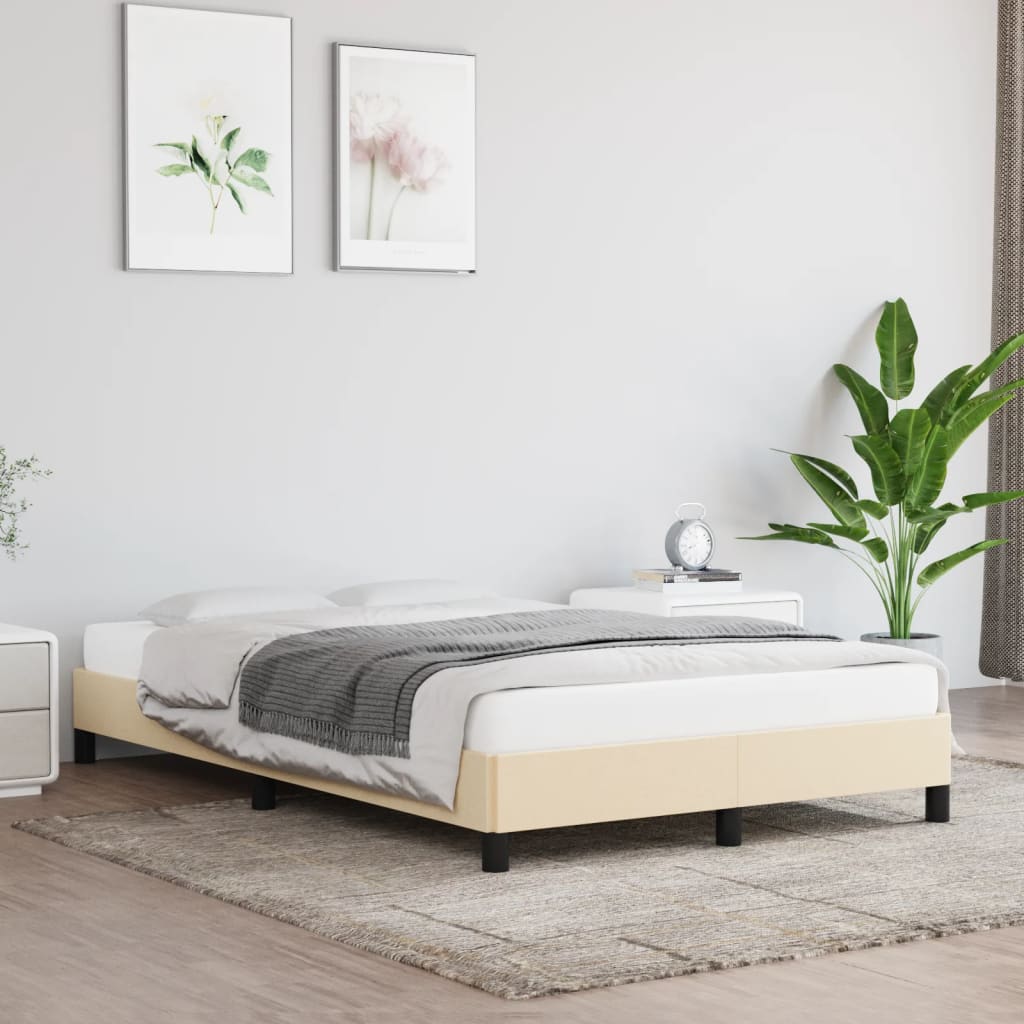 Giroletto senza Materasso Crema 120x200 cm Tessuto