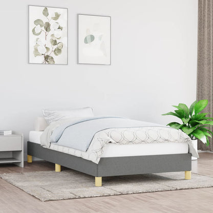 Giroletto senza Materasso Grigio Scuro 80x200 cm Tessuto