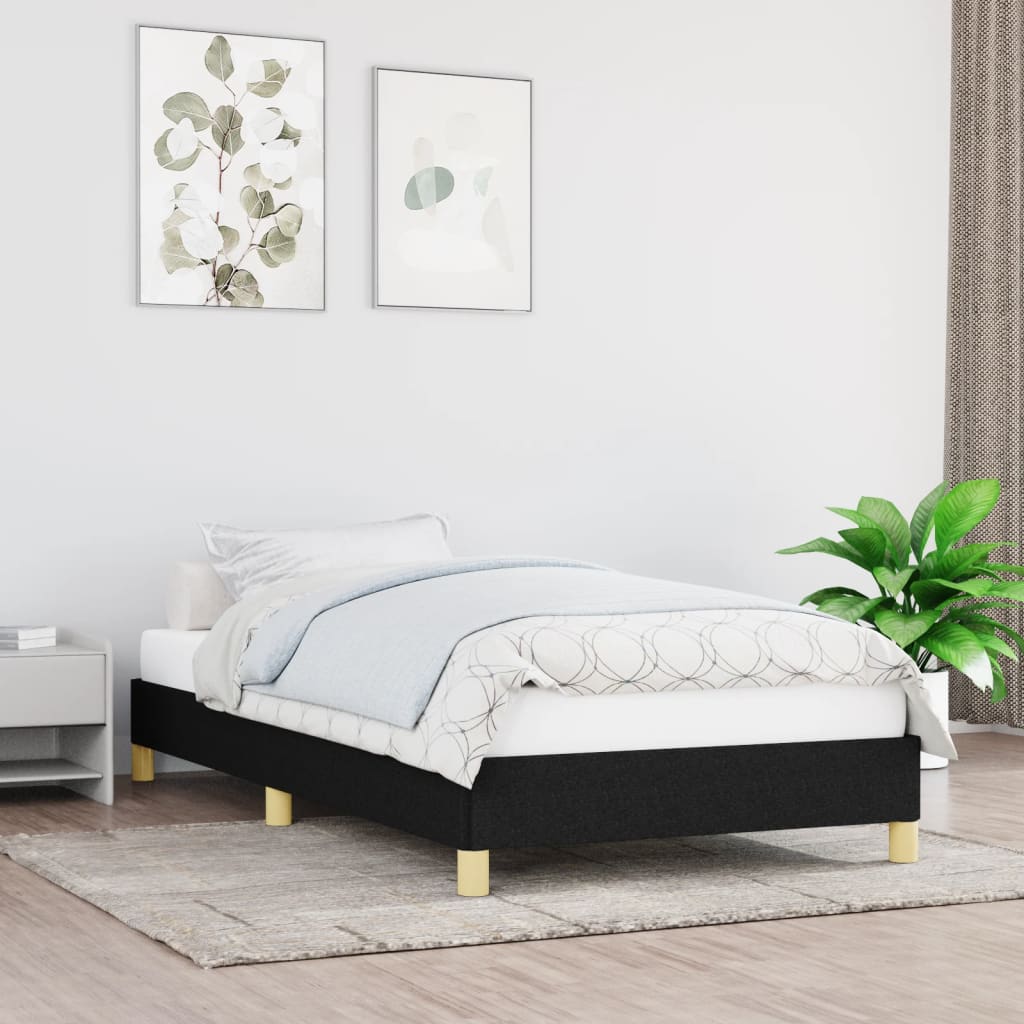 Giroletto senza Materasso Nero 80x200 cm Tessuto