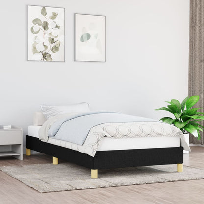 Giroletto senza Materasso Nero 90x190 cm in Tessuto
