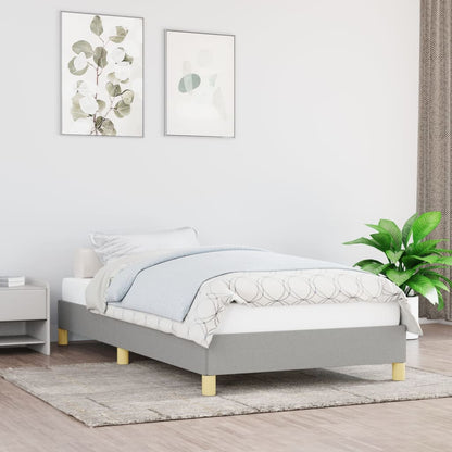 Giroletto senza Materasso Grigio Chiaro 90x200 cm Tessuto