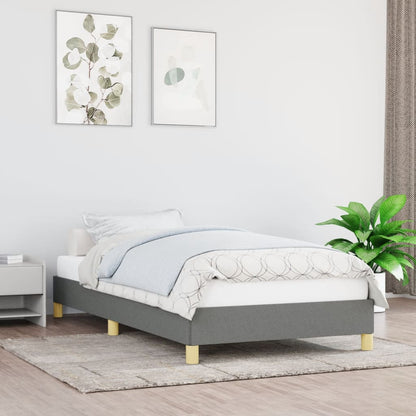 Giroletto senza Materasso Grigio Scuro 100x200 cm Tessuto