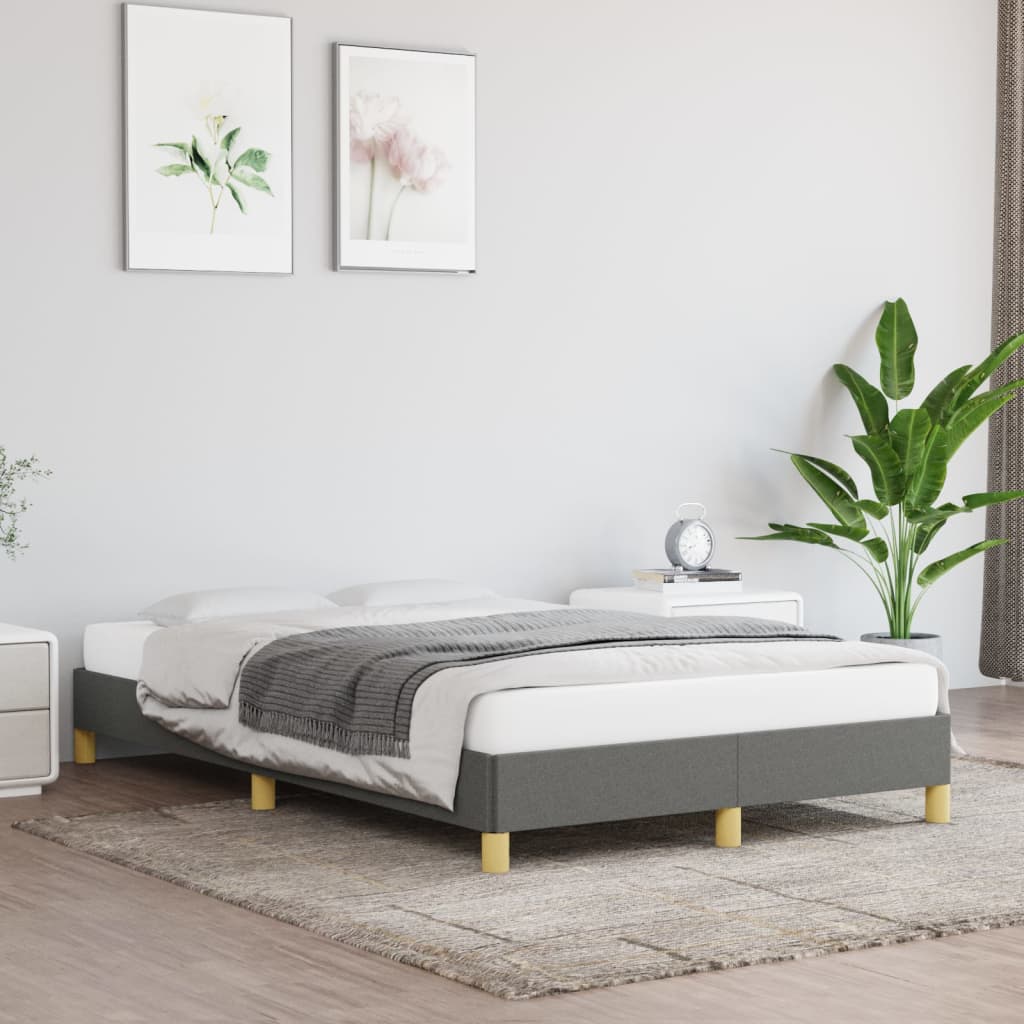 Giroletto senza Materasso Grigio Scuro 120x200 cm Tessuto