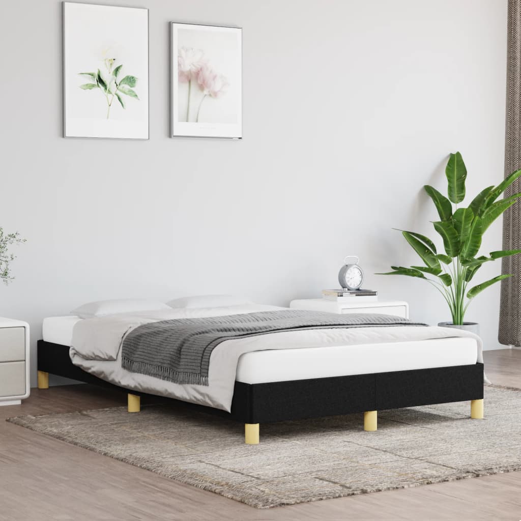Giroletto senza Materasso Nero 120x200 cm Tessuto