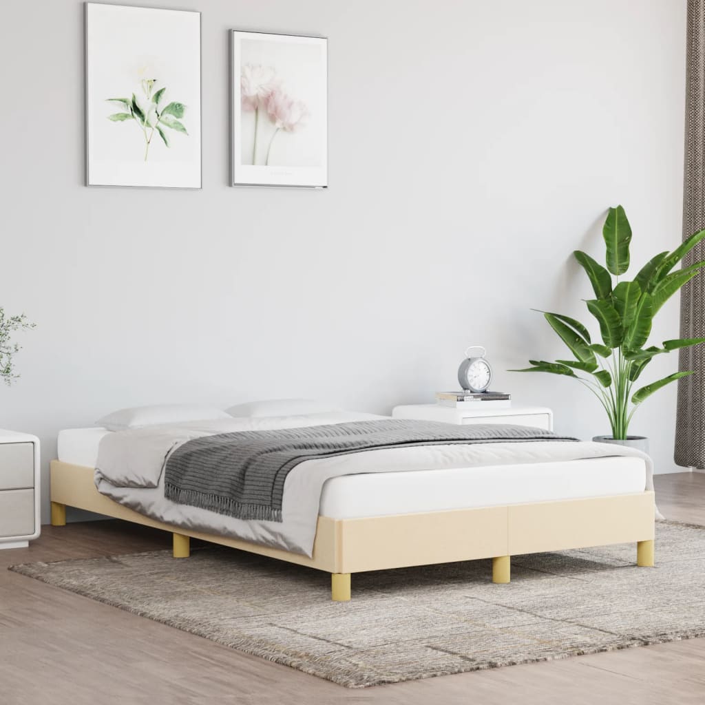 Giroletto senza Materasso Crema 120x200 cm Tessuto