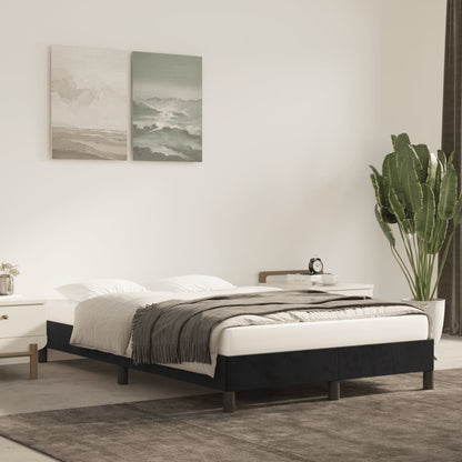 Giroletto senza Materasso Nero 120x200 cm Velluto