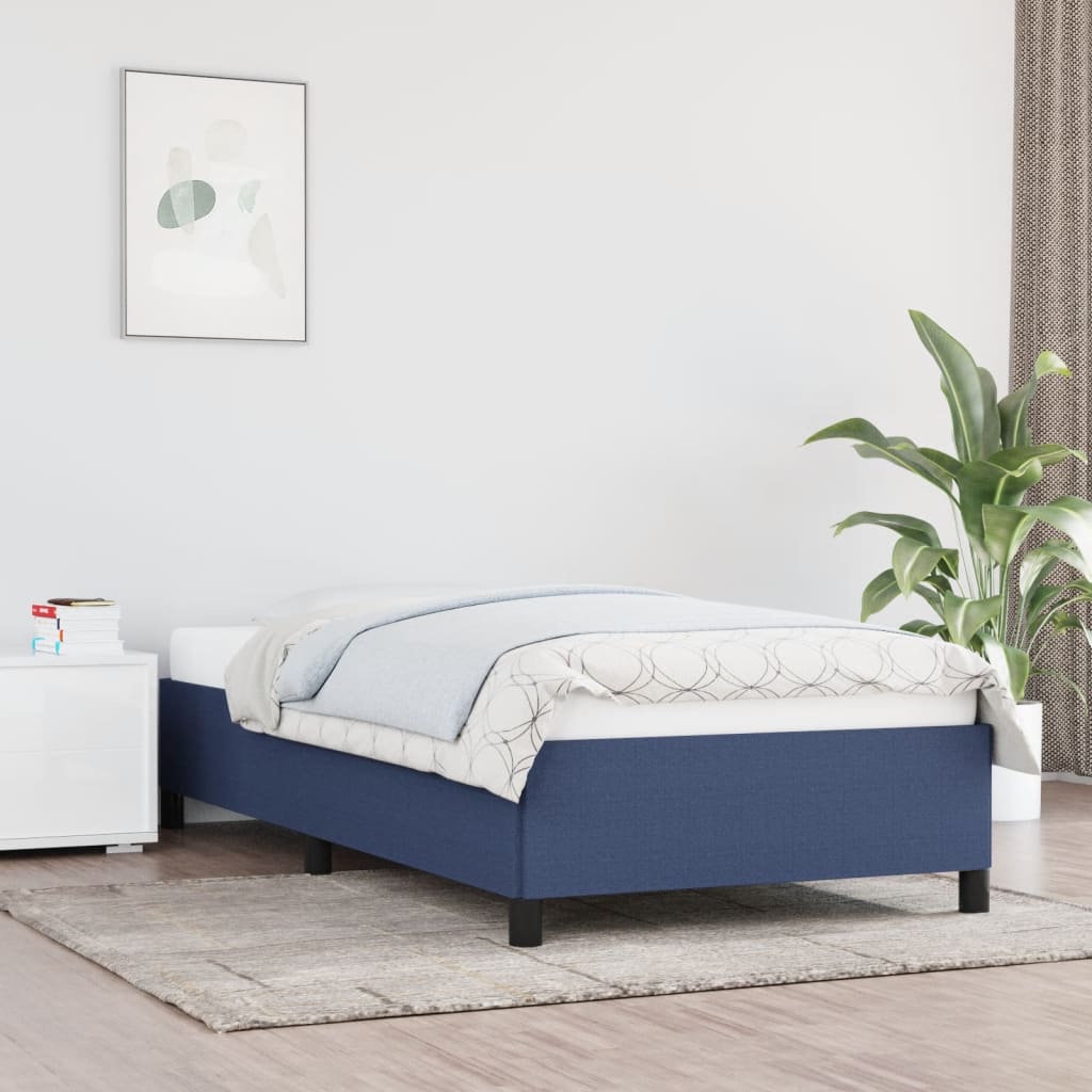 Giroletto senza Materasso Blu 90x190 cm in Tessuto