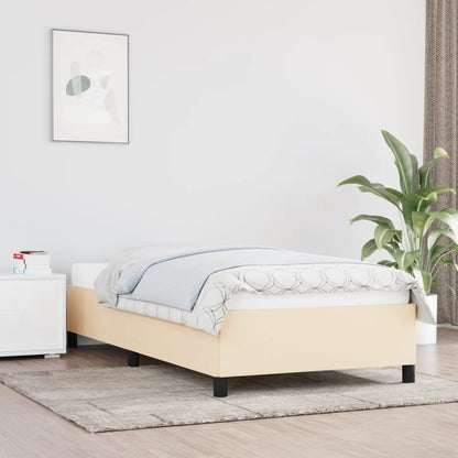 Giroletto senza Materasso Crema 90x200 cm in Tessuto