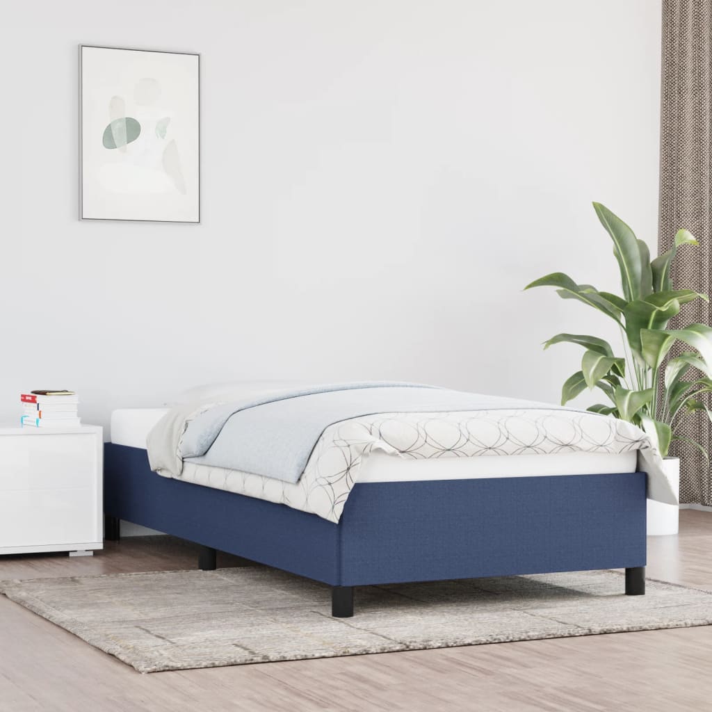 Giroletto senza Materasso Blu 90x200 cm in Tessuto