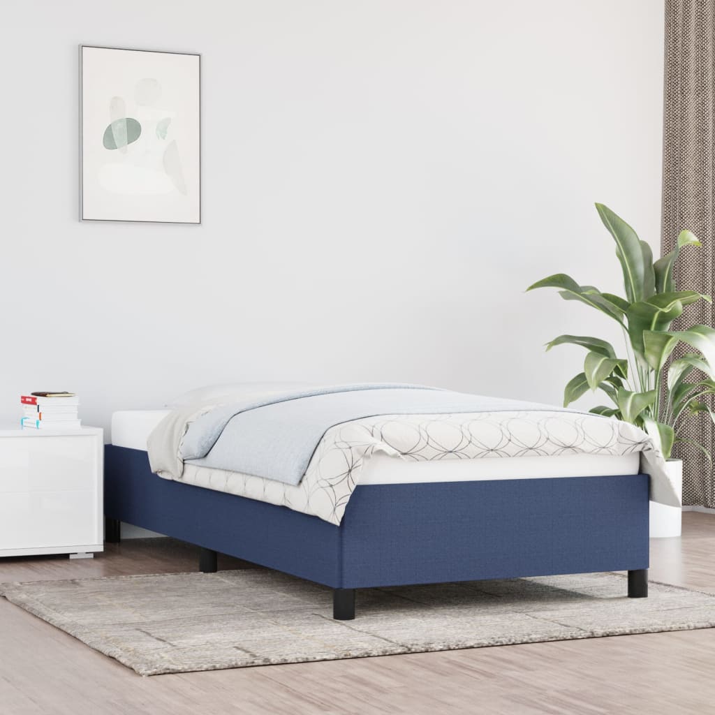 Giroletto senza Materasso Blu 100x200 cm in Tessuto