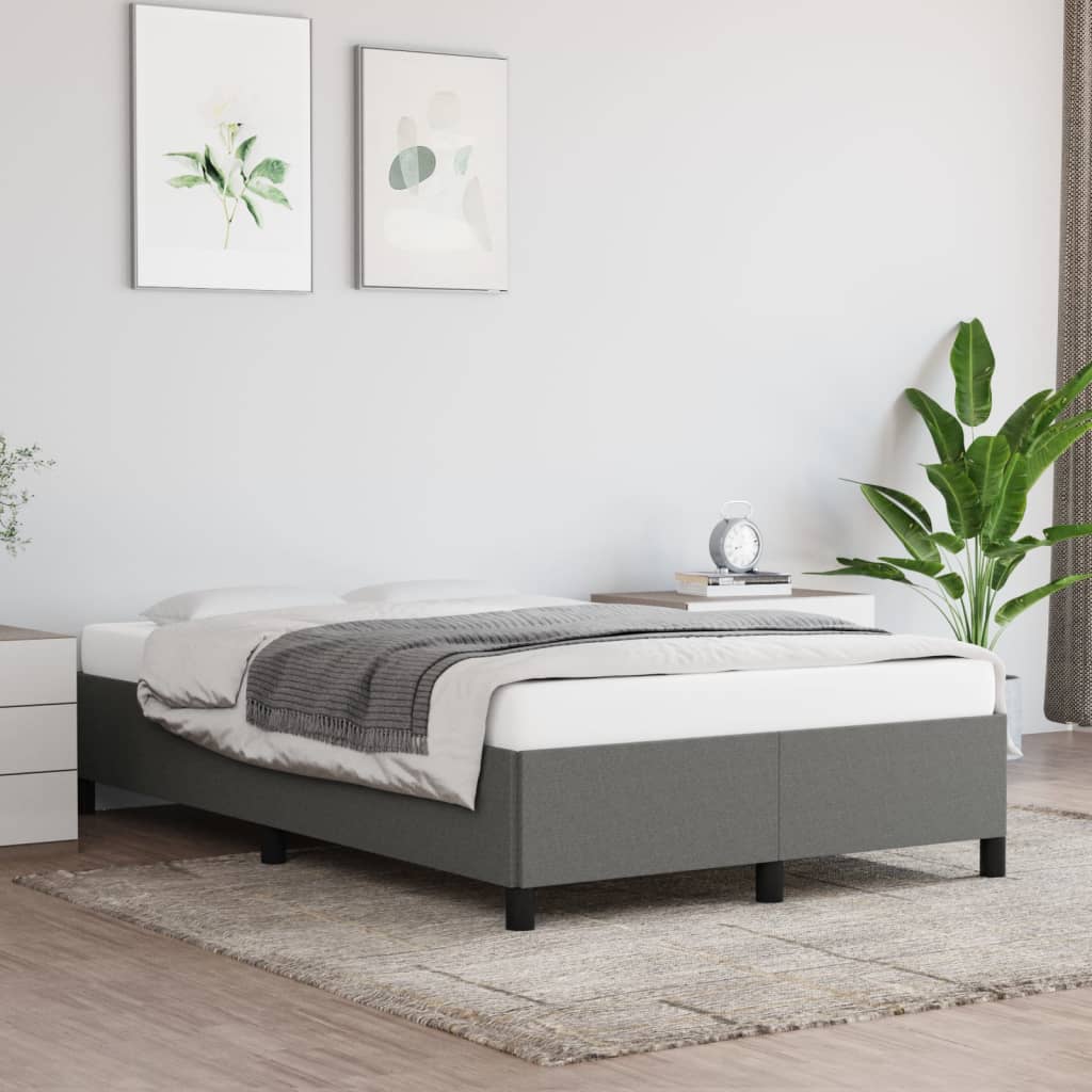 Giroletto senza Materasso Grigio Scuro 120x200 cm Tessuto