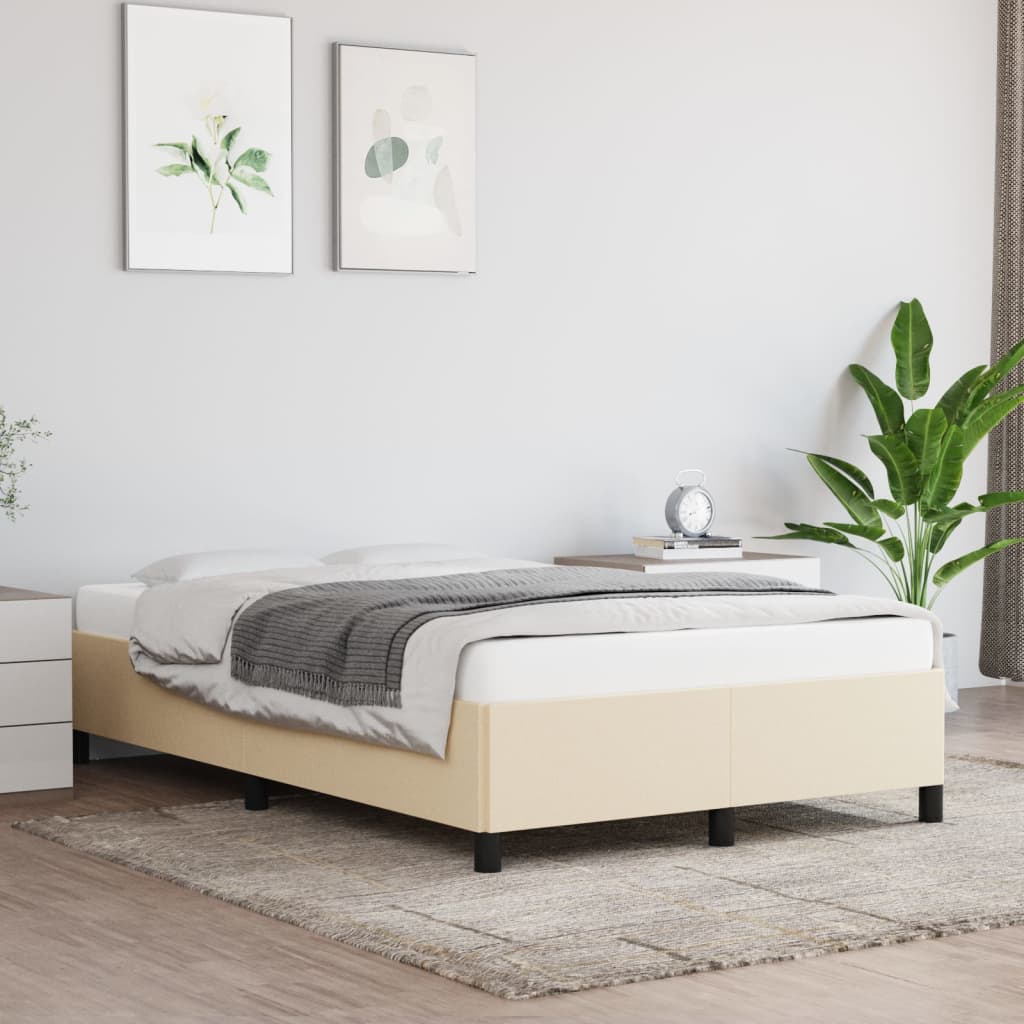 Giroletto senza Materasso Crema 120x200 cm Tessuto