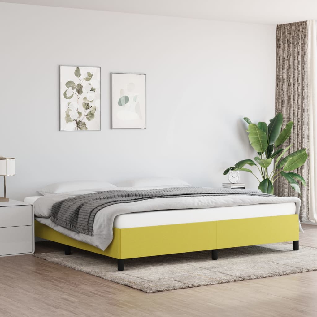 Giroletto senza Materasso Verde 200x200 cm in Tessuto