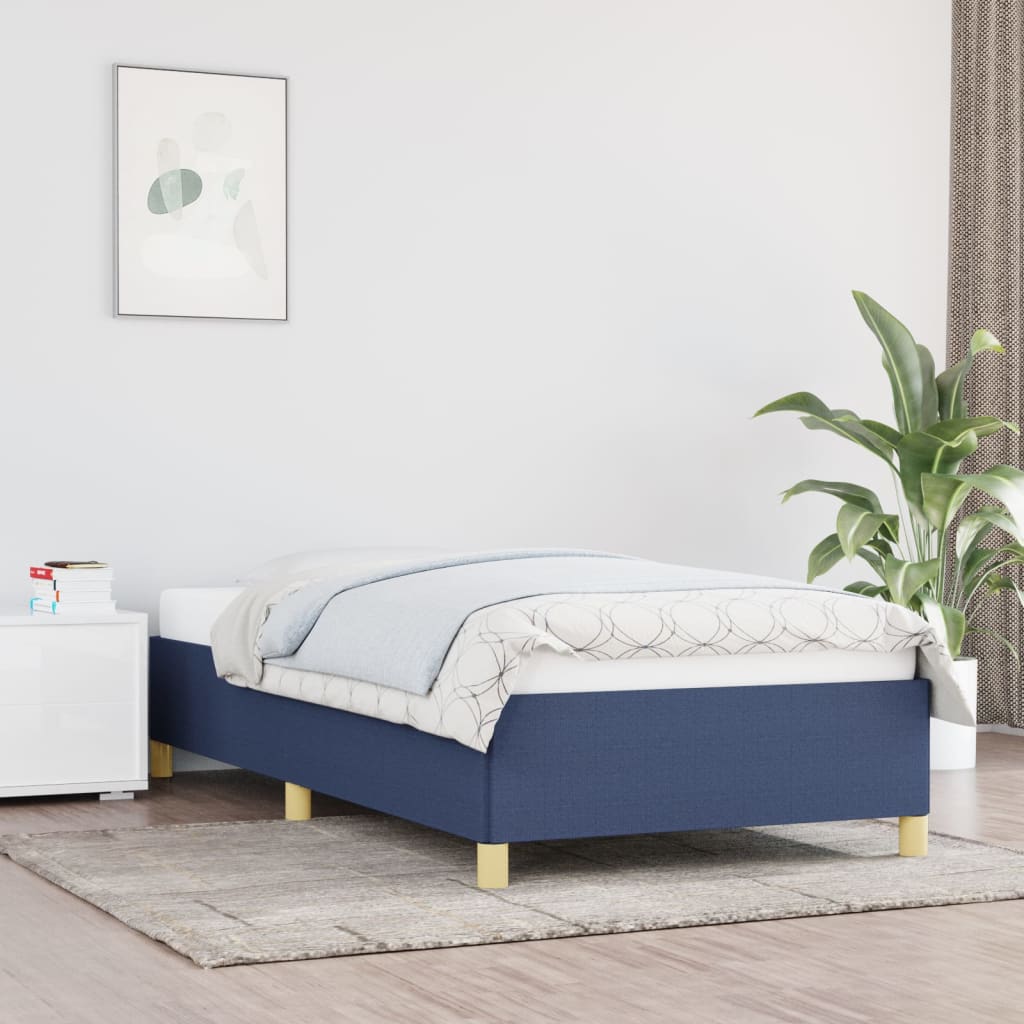 Giroletto senza Materasso Blu 90x200 cm in Tessuto