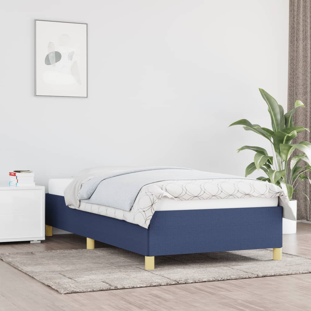 Giroletto senza Materasso Blu 100x200 cm in Tessuto