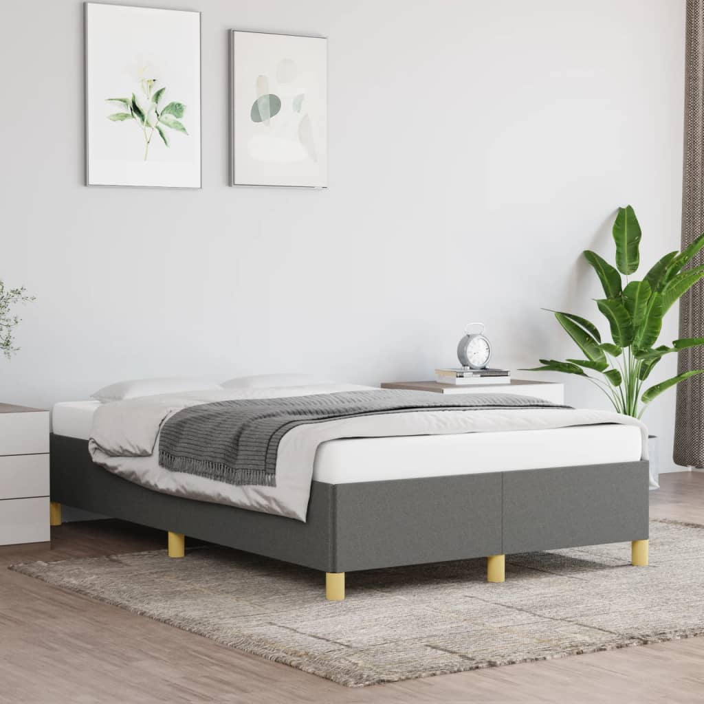 Giroletto senza Materasso Grigio Scuro 120x200 cm Tessuto