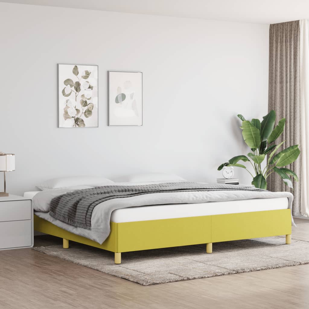 Giroletto senza Materasso Verde 200x200 cm in Tessuto