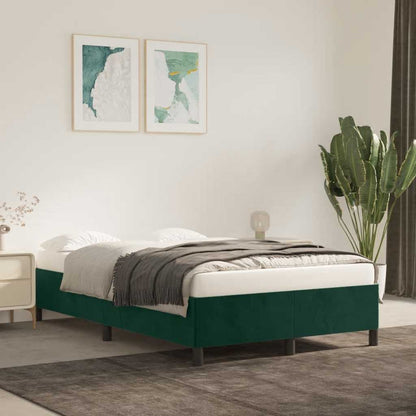Giroletto senza Materasso Verde Scuro 120x200 cm in Velluto