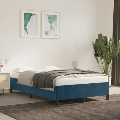 Giroletto senza Materasso Blu Scuro 120x200 cm in Velluto