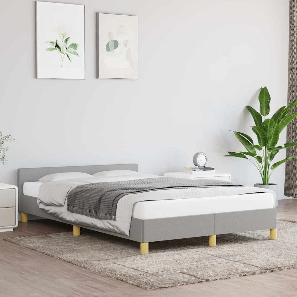 Giroletto senza Materasso Grigio Chiaro 120x200 cm Tessuto