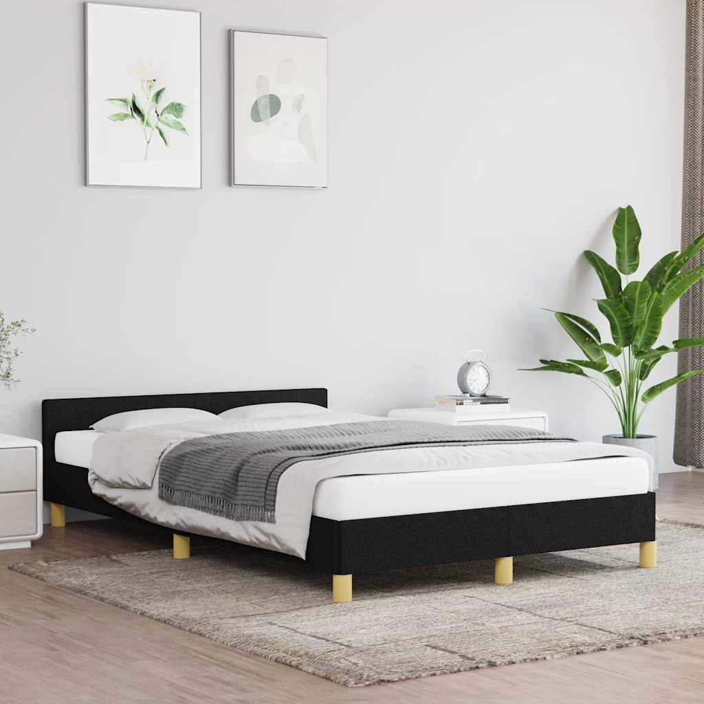 Giroletto senza Materasso Nero 120x200 cm Tessuto