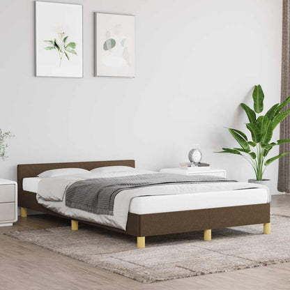Giroletto senza Materasso Marrone Scuro 120x200 cm Tessuto