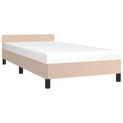 Giroletto con Testiera senza Materasso Cappuccino 80x200 cm