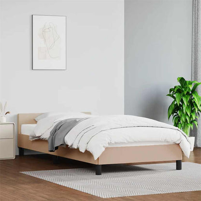 Giroletto con Testiera senza Materasso Cappuccino 80x200 cm