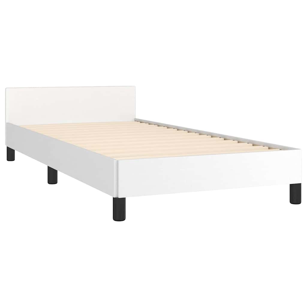 Giroletto con Testiera senza Materasso Bianco 90x200 cm