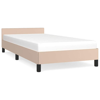 Giroletto con Testiera senza Materasso Cappuccino 90x200 cm