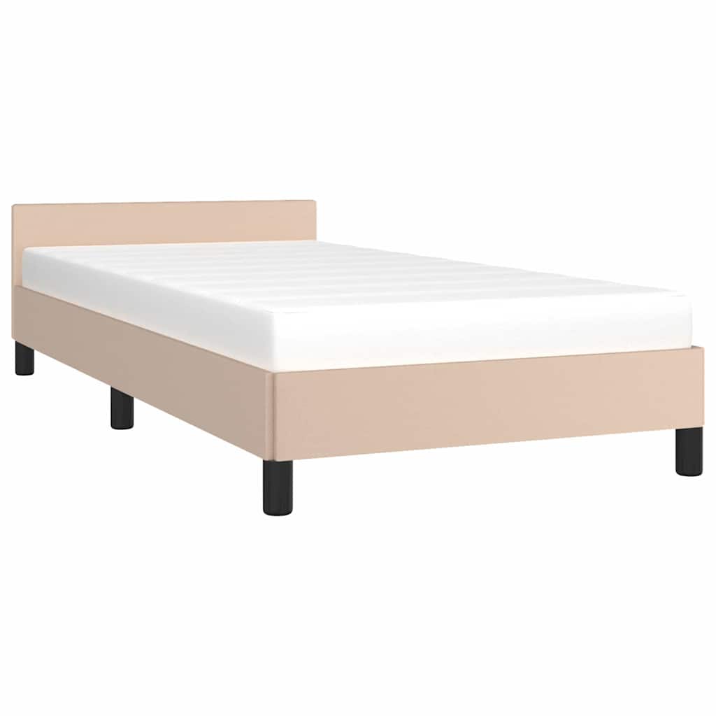 Giroletto con Testiera senza Materasso Cappuccino 90x200 cm