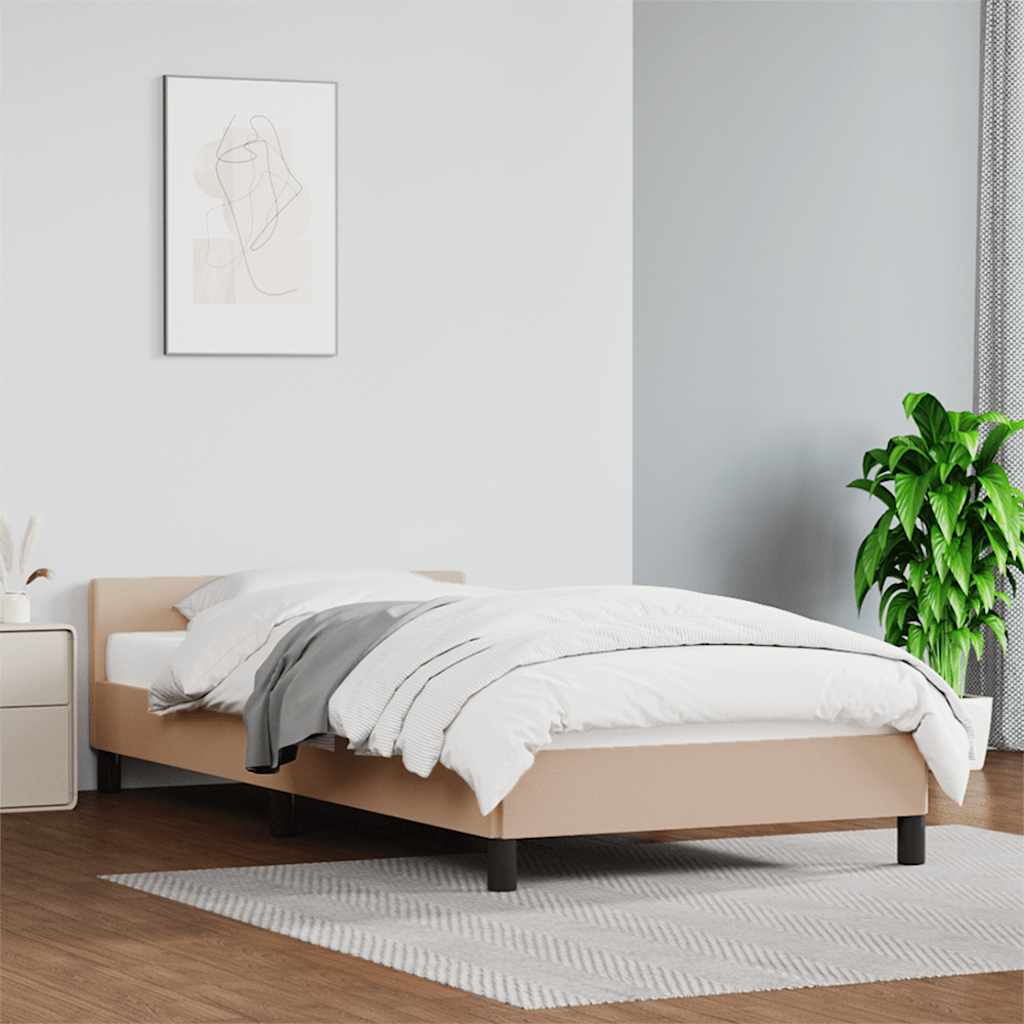 Giroletto con Testiera senza Materasso Cappuccino 90x200 cm