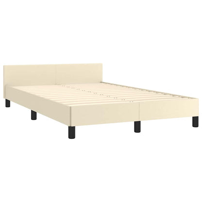 Giroletto con Testiera senza Materasso Crema 120x200 cm